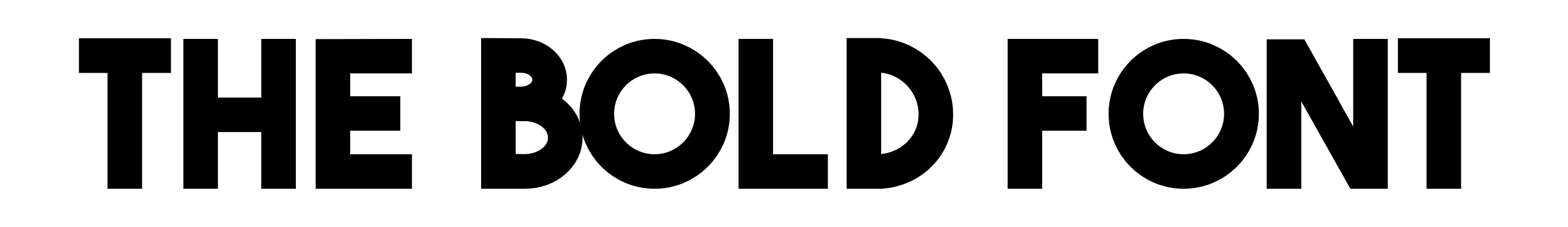 The Bold Font
